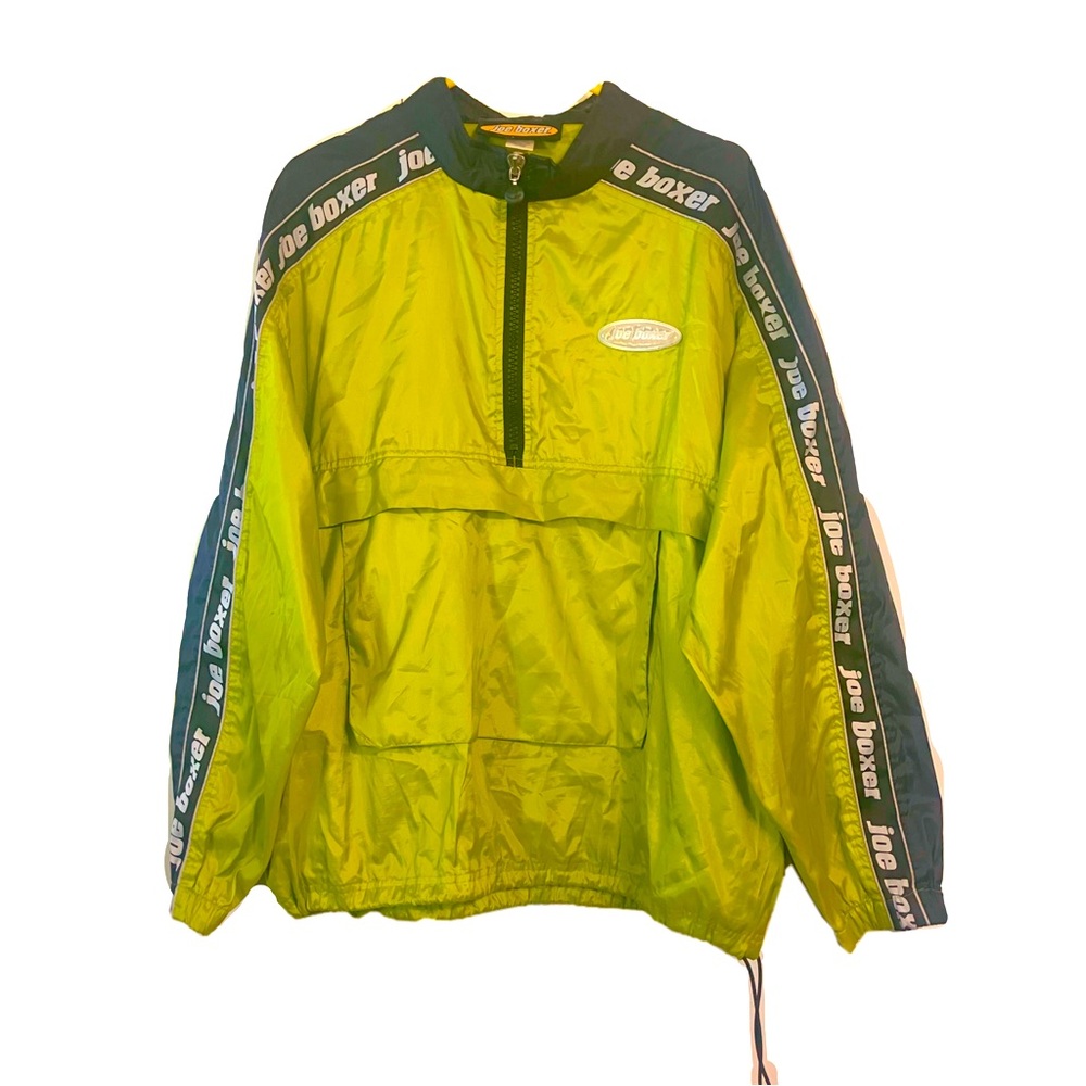 Lime Green Vintage Joe Boxer Windbreaker